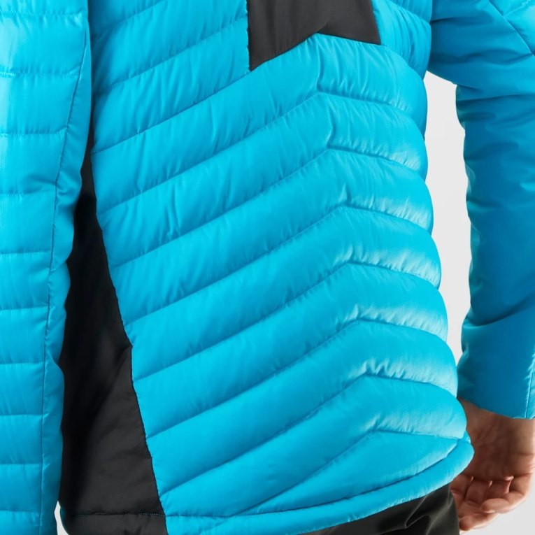 Salomon Essential Xwarm Down Men's Insulated Jackets Turquoise | CA 54J91